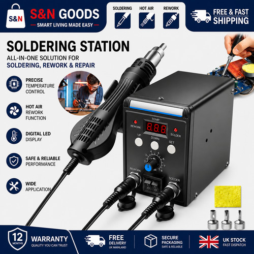Soldering iron station hot - iron,