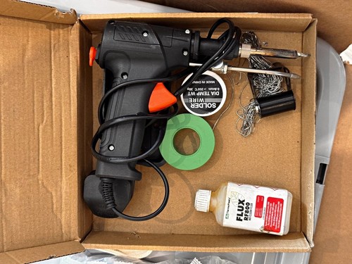 Soldering gun kit - gun, with